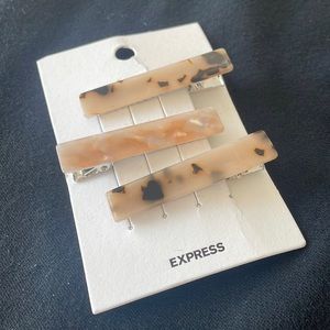 Express Hair Clips - Acrylic Blond Tortoise & Peach